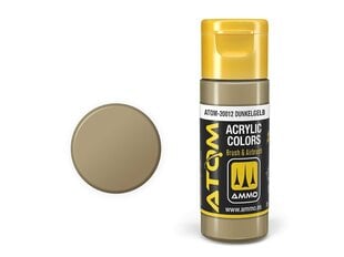 Akrila krāsa Ammo Mig Atom Dunkelgelb, 20ml, 20012 cena un informācija | Modelēšanas un zīmēšanas piederumi | 220.lv