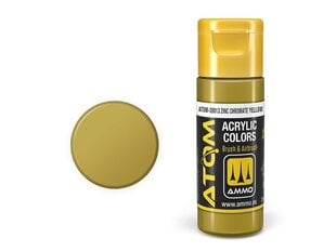 Akrila krāsa Ammo Mig Atom Zinc Chromate Yellow, 20ml, 20013 cena un informācija | Modelēšanas un zīmēšanas piederumi | 220.lv