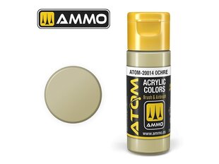 Akrila krāsa Ammo Mig Atom Ochre, 20ml, 20014 cena un informācija | Modelēšanas un zīmēšanas piederumi | 220.lv