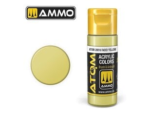 AMMO MIG - ATOM Акриловые Faded Yellow, 20ml, 20016 цена и информация | Принадлежности для рисования, лепки | 220.lv