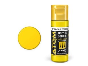 Akrila krāsa Ammo Mig Atom Yellow, 20ml, 20018 cena un informācija | Modelēšanas un zīmēšanas piederumi | 220.lv