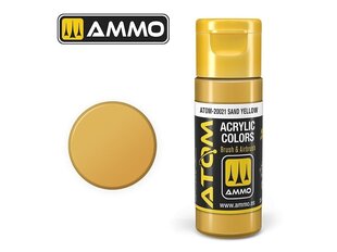 AMMO MIG - ATOM Акриловые Sand Yellow, 20ml, 20021 цена и информация | Принадлежности для рисования, лепки | 220.lv