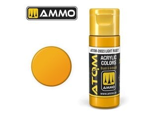 Akrila krāsa Ammo Mig Atom Light Rust, 20ml, 20023 cena un informācija | Modelēšanas un zīmēšanas piederumi | 220.lv