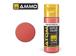 Akrila krāsa Ammo Mig Atom Imperial Red, 20ml, 20030 cena un informācija | Modelēšanas un zīmēšanas piederumi | 220.lv