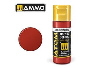 Akrila krāsa Ammo Mig Atom Carmine, 20ml, 20032 cena un informācija | Modelēšanas un zīmēšanas piederumi | 220.lv