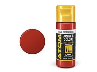 Akrila krāsa Ammo Mig Atom Carmine, 20ml, 20032 cena un informācija | Modelēšanas un zīmēšanas piederumi | 220.lv
