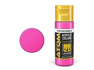 Akrila krāsa Ammo Mig Atom Magenta, 20ml, 20033 cena un informācija | Modelēšanas un zīmēšanas piederumi | 220.lv