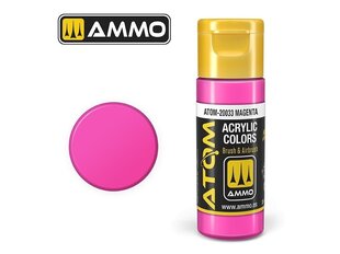 Akrila krāsa Ammo Mig Atom Magenta, 20ml, 20033 cena un informācija | Modelēšanas un zīmēšanas piederumi | 220.lv