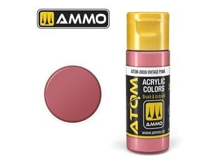 AMMO MIG - ATOM Акриловые Vintage Pink, 20ml, 20036 цена и информация | Принадлежности для рисования, лепки | 220.lv