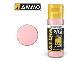 Akrila krāsa Ammo Mig Atom Pink Flesh, 20ml, 20039 cena un informācija | Modelēšanas un zīmēšanas piederumi | 220.lv