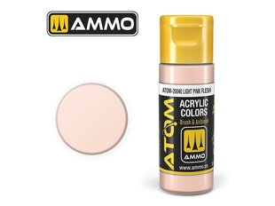 Akrila krāsa Ammo Mig Atom Light Pink Flesh, 20ml, 20040 cena un informācija | Modelēšanas un zīmēšanas piederumi | 220.lv