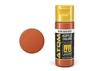 Akrila krāsa Ammo Mig Atom Rust, 20ml, 20045 cena un informācija | Modelēšanas un zīmēšanas piederumi | 220.lv