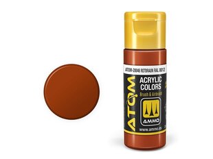 Akrila krāsa Ammo Mig Atom Rotbraun RAL 8012, 20ml, 20046 cena un informācija | Modelēšanas un zīmēšanas piederumi | 220.lv