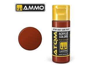 Akrila krāsa Ammo Mig Atom Dark Rust, 20ml, 20047 cena un informācija | Modelēšanas un zīmēšanas piederumi | 220.lv