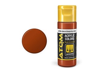 Akrila krāsa Ammo Mig Atom Dark Rust, 20ml, 20047 cena un informācija | Modelēšanas un zīmēšanas piederumi | 220.lv