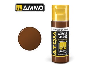 AMMO MIG - ATOM Акриловые Clay Brown, 20ml, 20048 цена и информация | Принадлежности для рисования, лепки | 220.lv