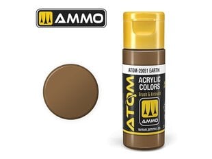 Akrila krāsa Ammo Mig Atom Earth, 20ml, 20051 cena un informācija | Modelēšanas un zīmēšanas piederumi | 220.lv