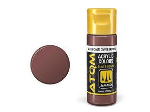 AMMO MIG - ATOM Акриловые Coffee Brown, 20ml, 20060 цена и информация | Принадлежности для рисования, лепки | 220.lv
