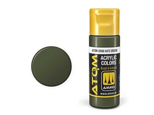 Akrila krāsa Ammo Mig Atom Nanto Green, 20ml, 20066 цена и информация | Принадлежности для рисования, лепки | 220.lv