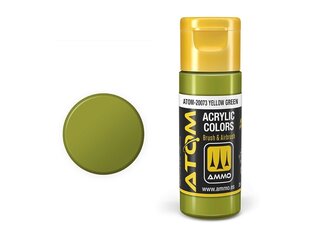 AMMO MIG - ATOM Акриловые Yellow Green, 20ml, 20073 цена и информация | Принадлежности для рисования, лепки | 220.lv