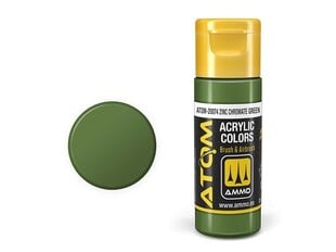 AMMO MIG - ATOM Акриловые Zinc Chromate Green, 20ml, 20074 цена и информация | Принадлежности для рисования, лепки | 220.lv
