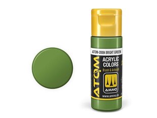 AMMO MIG - ATOM Акриловые Bright Green, 20ml, 20084 цена и информация | Принадлежности для рисования, лепки | 220.lv