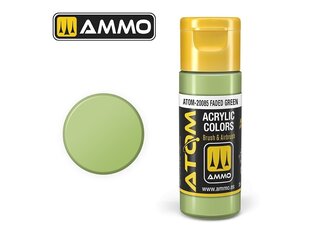 AMMO MIG - ATOM Акриловые Faded Green, 20ml, 20085 цена и информация | Принадлежности для рисования, лепки | 220.lv