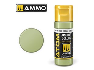 AMMO MIG - ATOM Акриловые Duck Egg Green, 20ml, 20086 цена и информация | Принадлежности для рисования, лепки | 220.lv