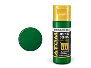 Akrila krāsa Ammo Mig Atom Fern Green, 20ml, 20091 cena un informācija | Modelēšanas un zīmēšanas piederumi | 220.lv