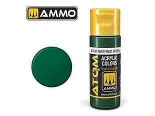 AMMO MIG - ATOM Акриловые Forest Green, 20ml, 20093 цена и информация | Принадлежности для рисования, лепки | 220.lv