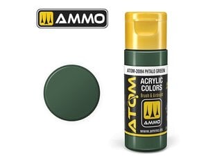 AMMO MIG - ATOM Акриловые Phtalo green, 20ml, 20094 цена и информация | Принадлежности для рисования, лепки | 220.lv