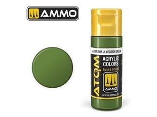 Akrila krāsa Ammo Mig Atom IJN Mitsubishi Green, 20ml, 20095 cena un informācija | Modelēšanas un zīmēšanas piederumi | 220.lv