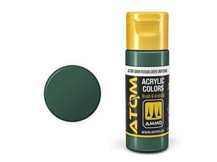 AMMO MIG - ATOM Акриловые Russian Green Uniform, 20ml, 20099 цена и информация | Принадлежности для рисования, лепки | 220.lv