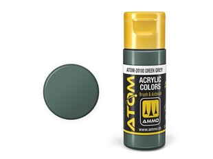 AMMO MIG - ATOM Акриловые краски Green Grey, 20ml, 20100 цена и информация | Принадлежности для рисования, лепки | 220.lv