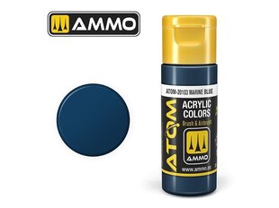 Akrila krāsa Ammo Mig Atom Marine Blue, 20ml, 20103 cena un informācija | Modelēšanas un zīmēšanas piederumi | 220.lv