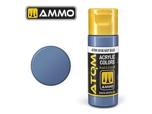 AMMO MIG - ATOM Акриловые краски Navy Blue, 20ml, 20106 цена и информация | Принадлежности для рисования, лепки | 220.lv