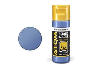 Akrila krāsa Ammo Mig Atom Azure Blue, 20ml, 20119 cena un informācija | Modelēšanas un zīmēšanas piederumi | 220.lv