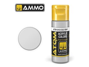Akrila krāsa Ammo Mig Atom Cold Gray, 20ml, 20123 cena un informācija | Modelēšanas un zīmēšanas piederumi | 220.lv