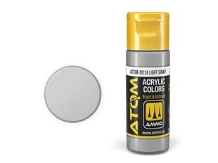 Akrila krāsa Ammo Mig Atom Light Gray, 20ml, 20124 cena un informācija | Modelēšanas un zīmēšanas piederumi | 220.lv