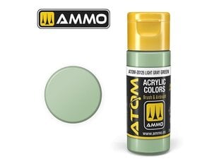 AMMO MIG - ATOM Акриловые краски Light Gray Green, 20ml, 20125 цена и информация | Принадлежности для рисования, лепки | 220.lv