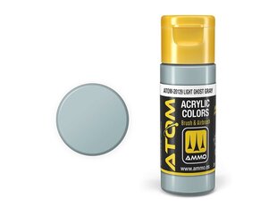 AMMO MIG - ATOM Акриловые краски Light Ghost Gray, 20ml, 20129 цена и информация | Принадлежности для рисования, лепки | 220.lv