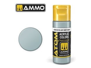 AMMO MIG - ATOM Акриловые краски Light Ghost Gray, 20ml, 20129 цена и информация | Принадлежности для рисования, лепки | 220.lv