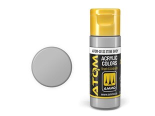 AMMO MIG - ATOM Акриловые краски Stone Grey, 20ml, 20132 цена и информация | Принадлежности для рисования, лепки | 220.lv