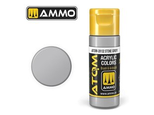 AMMO MIG - ATOM Акриловые краски Stone Grey, 20ml, 20132 цена и информация | Принадлежности для рисования, лепки | 220.lv