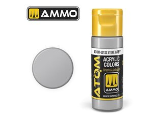 Akrila krāsa Ammo Mig Atom Stone Grey, 20ml, 20132 cena un informācija | Modelēšanas un zīmēšanas piederumi | 220.lv