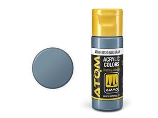 Akrila krāsa Ammo Mig Atom Blue Gray, 20ml, 20134 cena un informācija | Modelēšanas un zīmēšanas piederumi | 220.lv