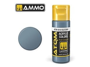 Akrila krāsa Ammo Mig Atom Blue Gray, 20ml, 20134 cena un informācija | Modelēšanas un zīmēšanas piederumi | 220.lv