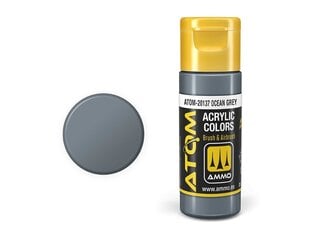 AMMO MIG - ATOM Акриловые краски Ocean Grey, 20ml, 20137 цена и информация | Принадлежности для рисования, лепки | 220.lv