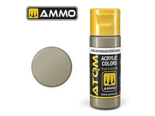 AMMO MIG - ATOM Акриловые краски Nakajima Interior Green, 20ml, 20139 цена и информация | Принадлежности для рисования, лепки | 220.lv