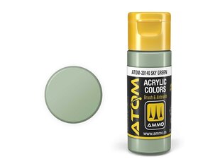 Akrila krāsa Ammo Mig Atom Sky Green, 20ml, 20140 cena un informācija | Modelēšanas un zīmēšanas piederumi | 220.lv